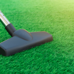 vacuum cleaner cleaning artificial grass