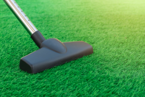 vacuum cleaner cleaning artificial grass