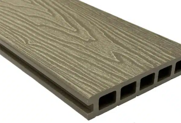 Oak composite woodgrain board with a natural textured finish, designed for versatile outdoor and indoor applications